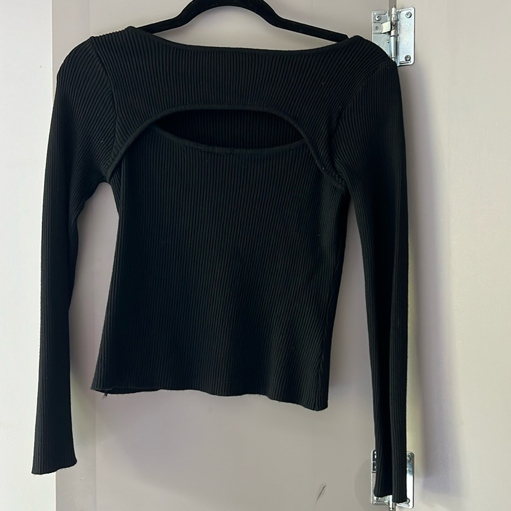 Knit cut out sweater